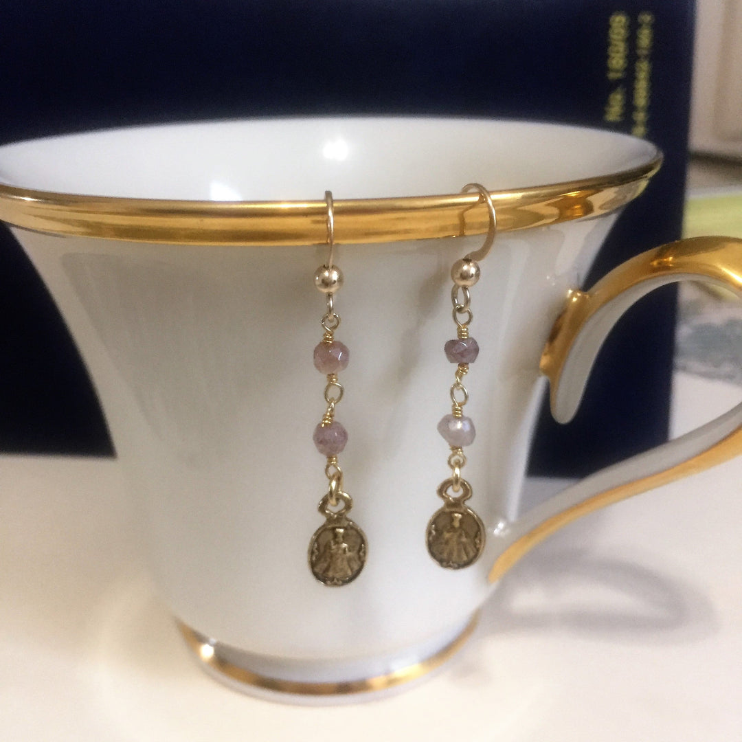 Petite Jesus Infant of Prague Earrings