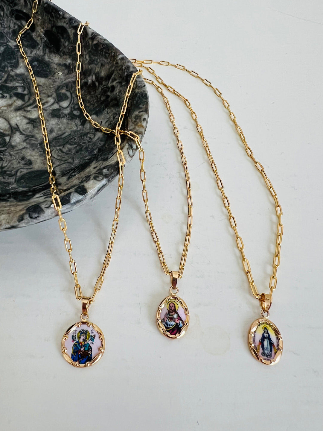 Edith Enamel 14k gold