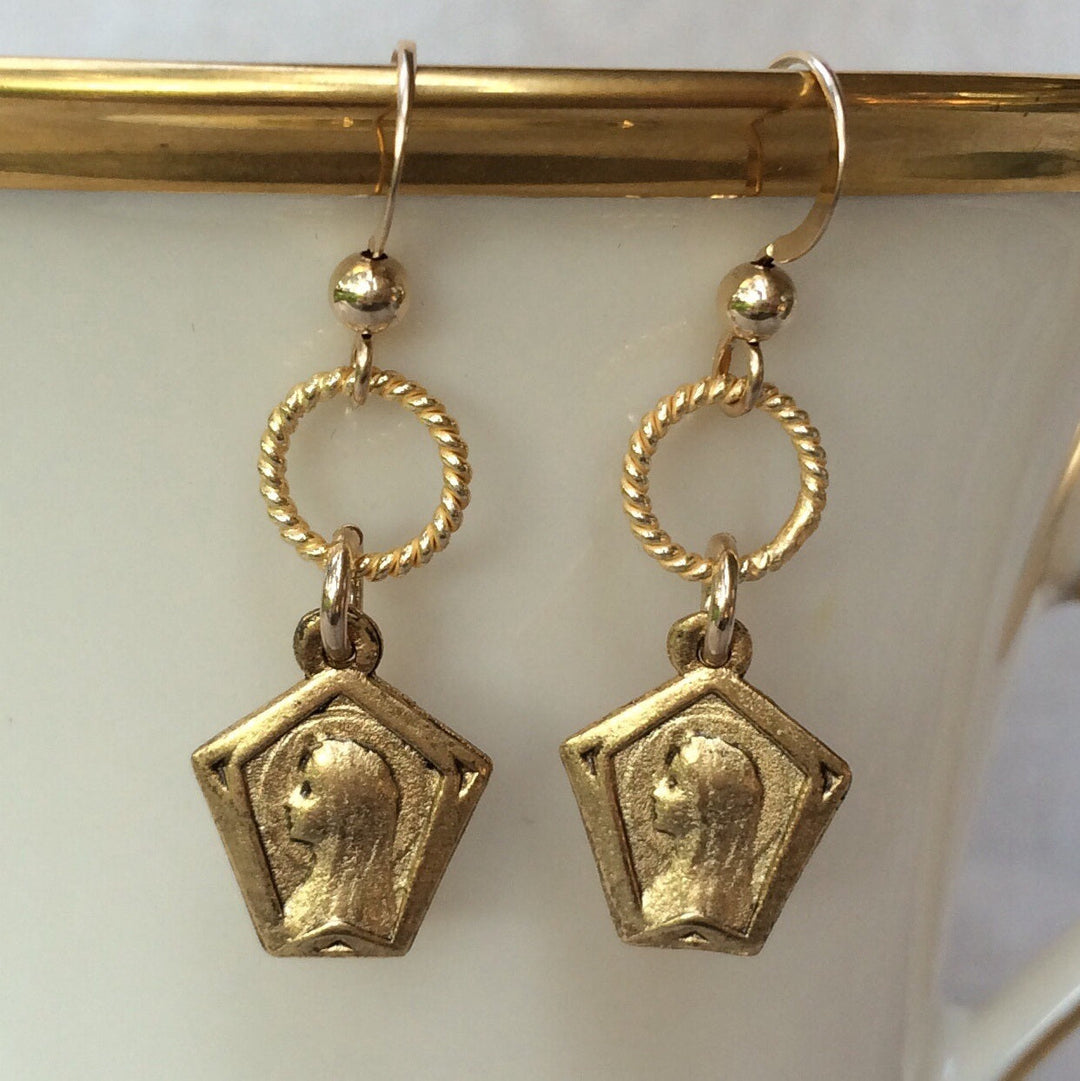 Profile Mary Earrings-gold