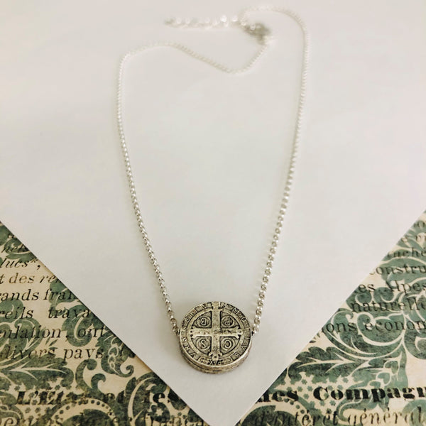 Benny -Silver - graced with St. Benedict