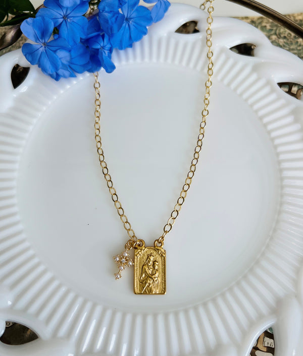 Freda - Pearl Cross and Scapular