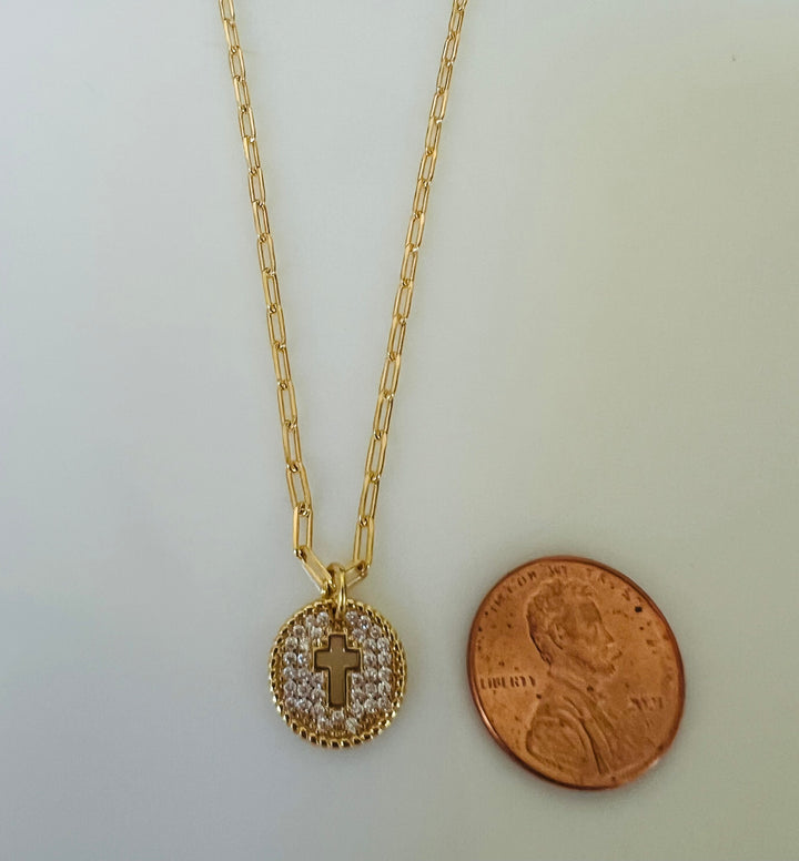 Abigail - Sparkling Pave Crystal Cross