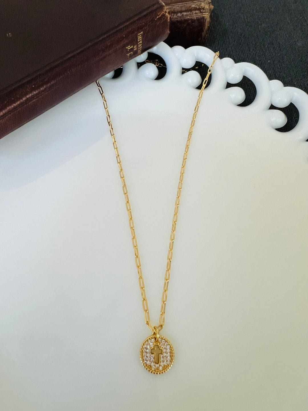 Abigail - Sparkling Pave Crystal Cross