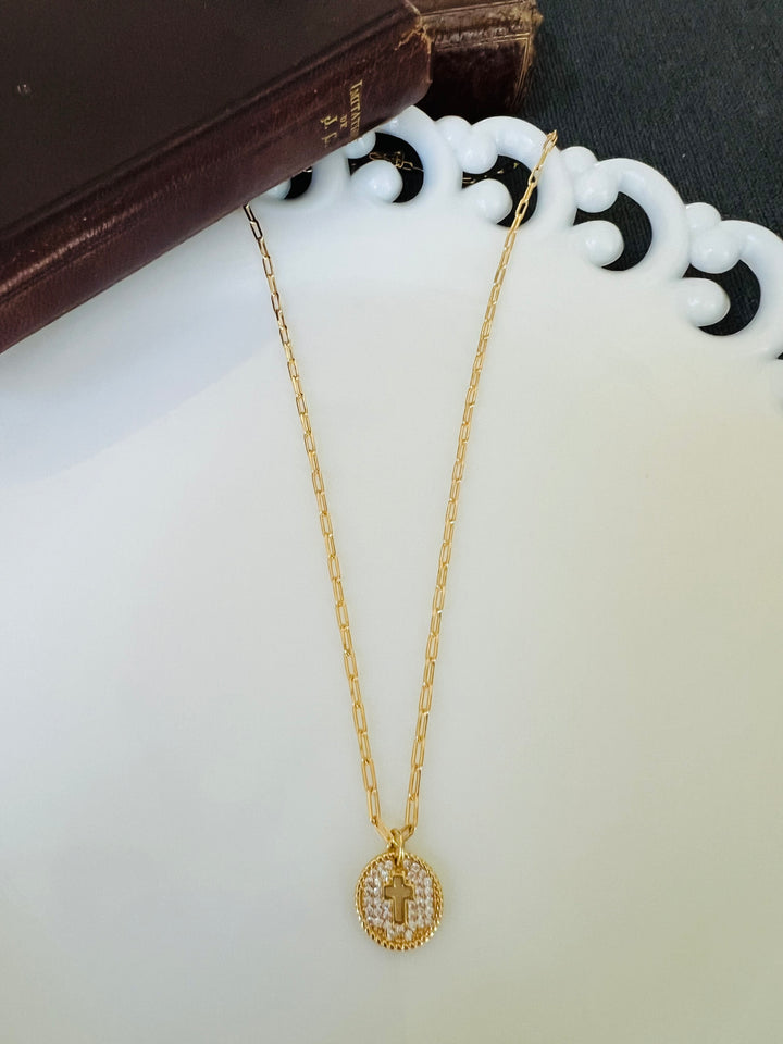 Abigail - Sparkling Pave Crystal Cross