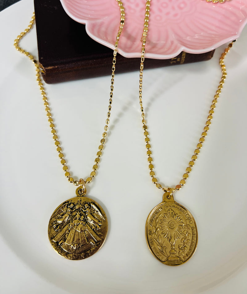 Annunciation Medallion or Holy Eucharist Medallion