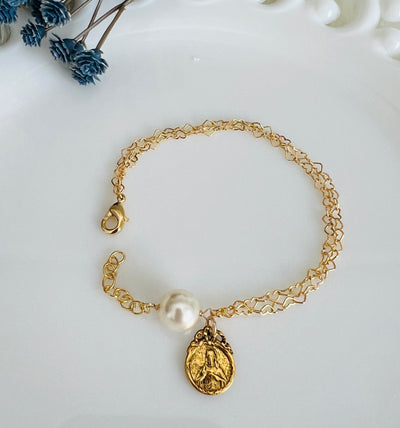 April Bracelet -  with Jesus's Sacred Heart