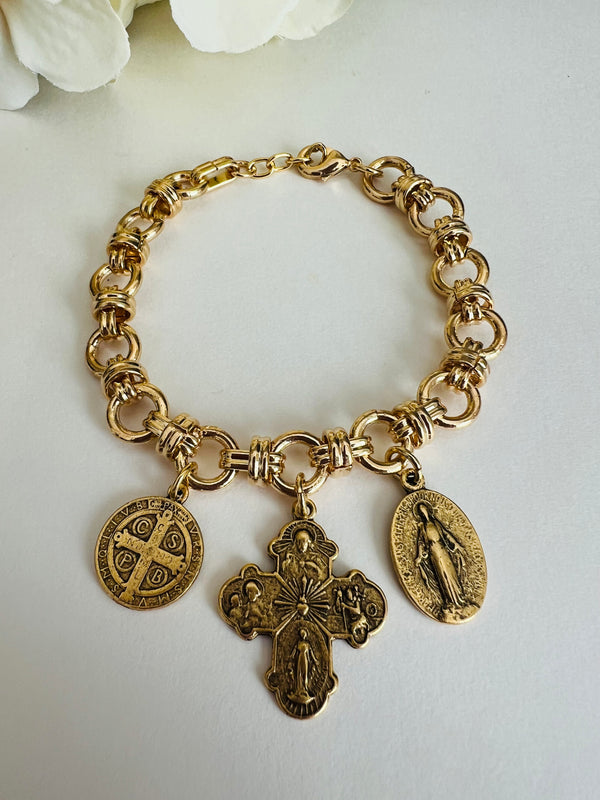 Trio Saint Bracelet - graced with faith