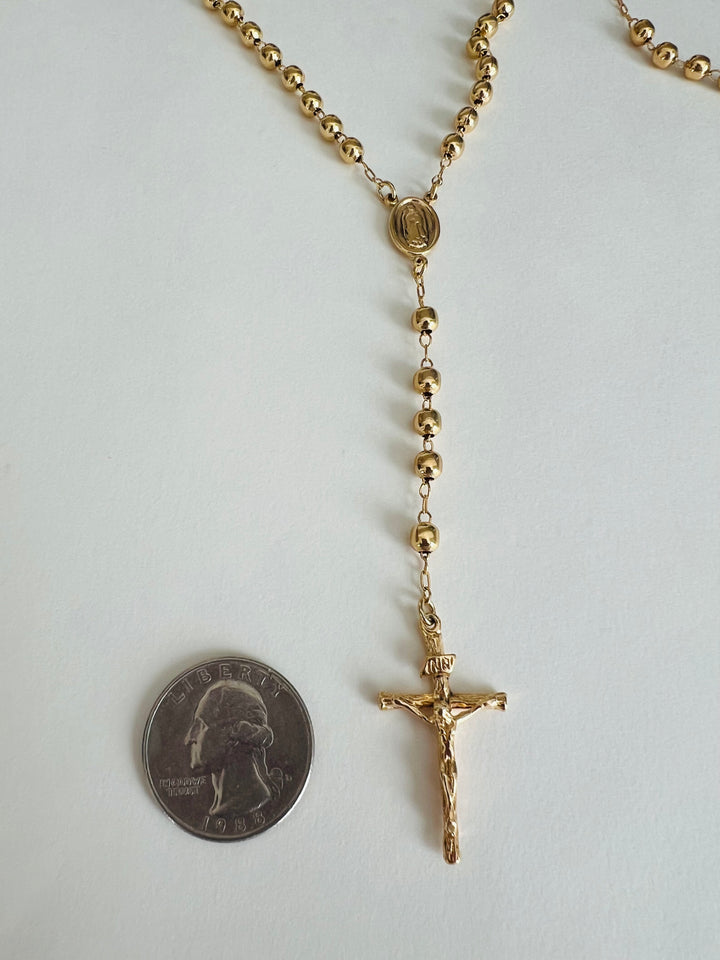 Gold Ball Traditional Rosary