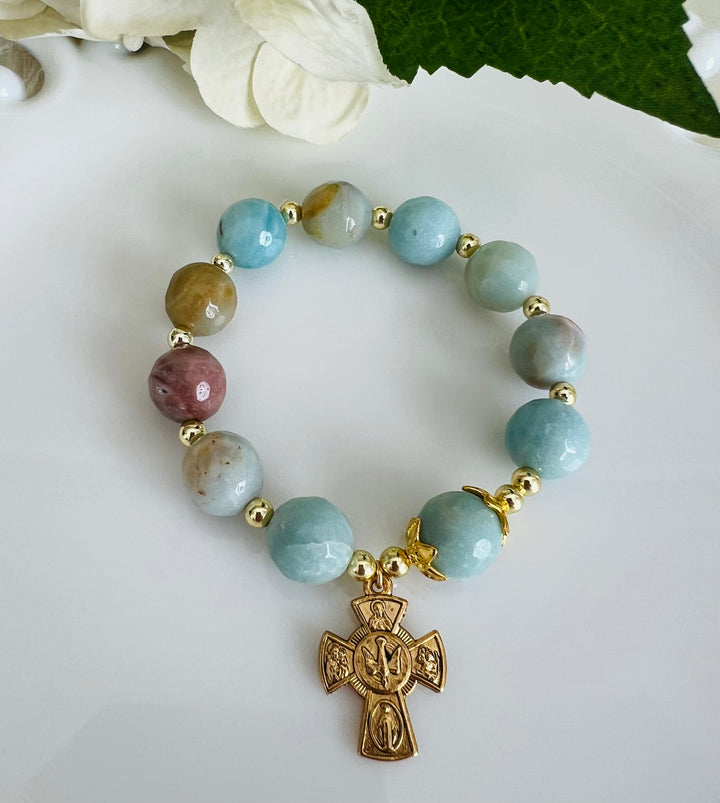Chalcedony Rosary Bracelet