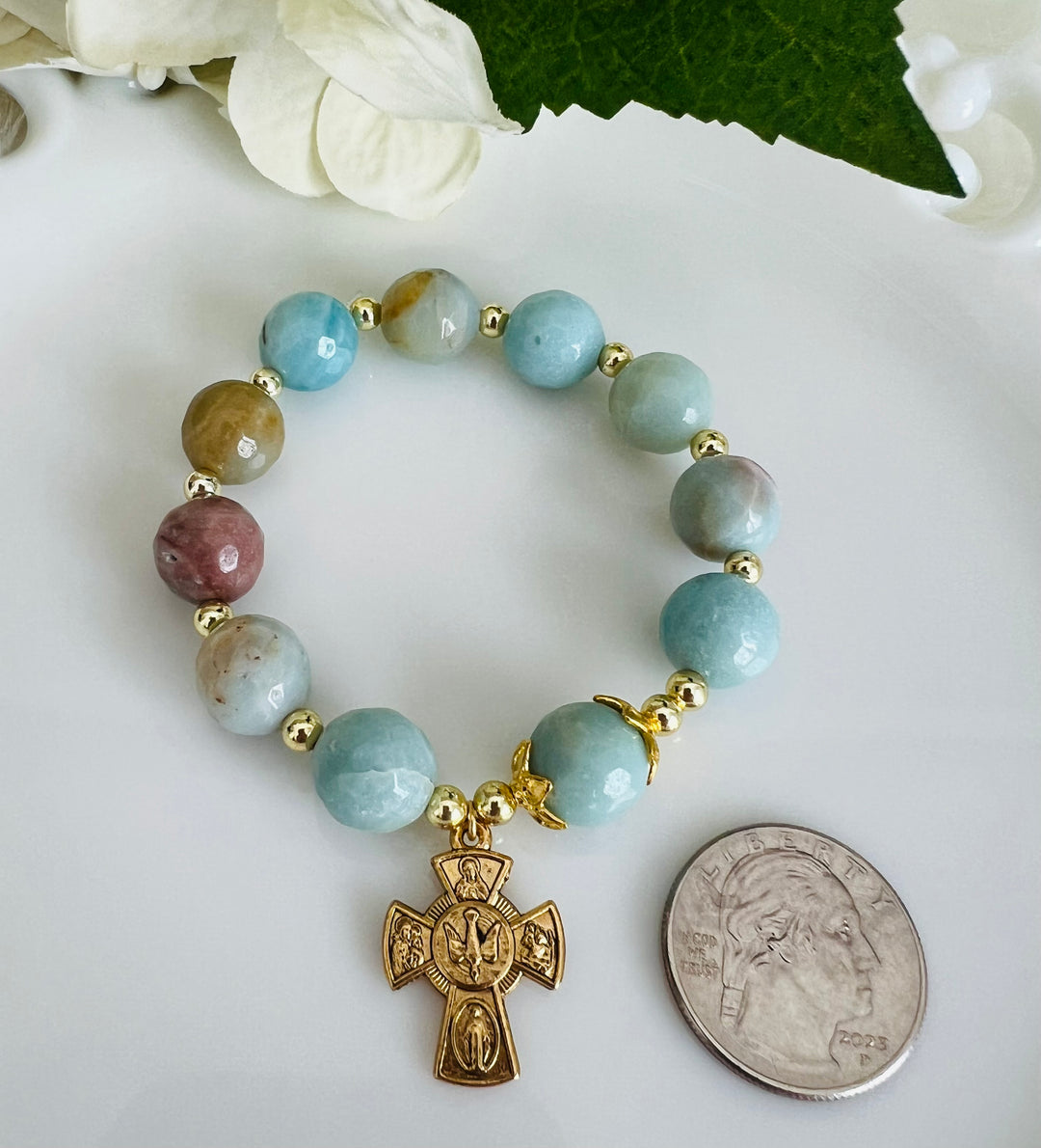 Chalcedony Rosary Bracelet