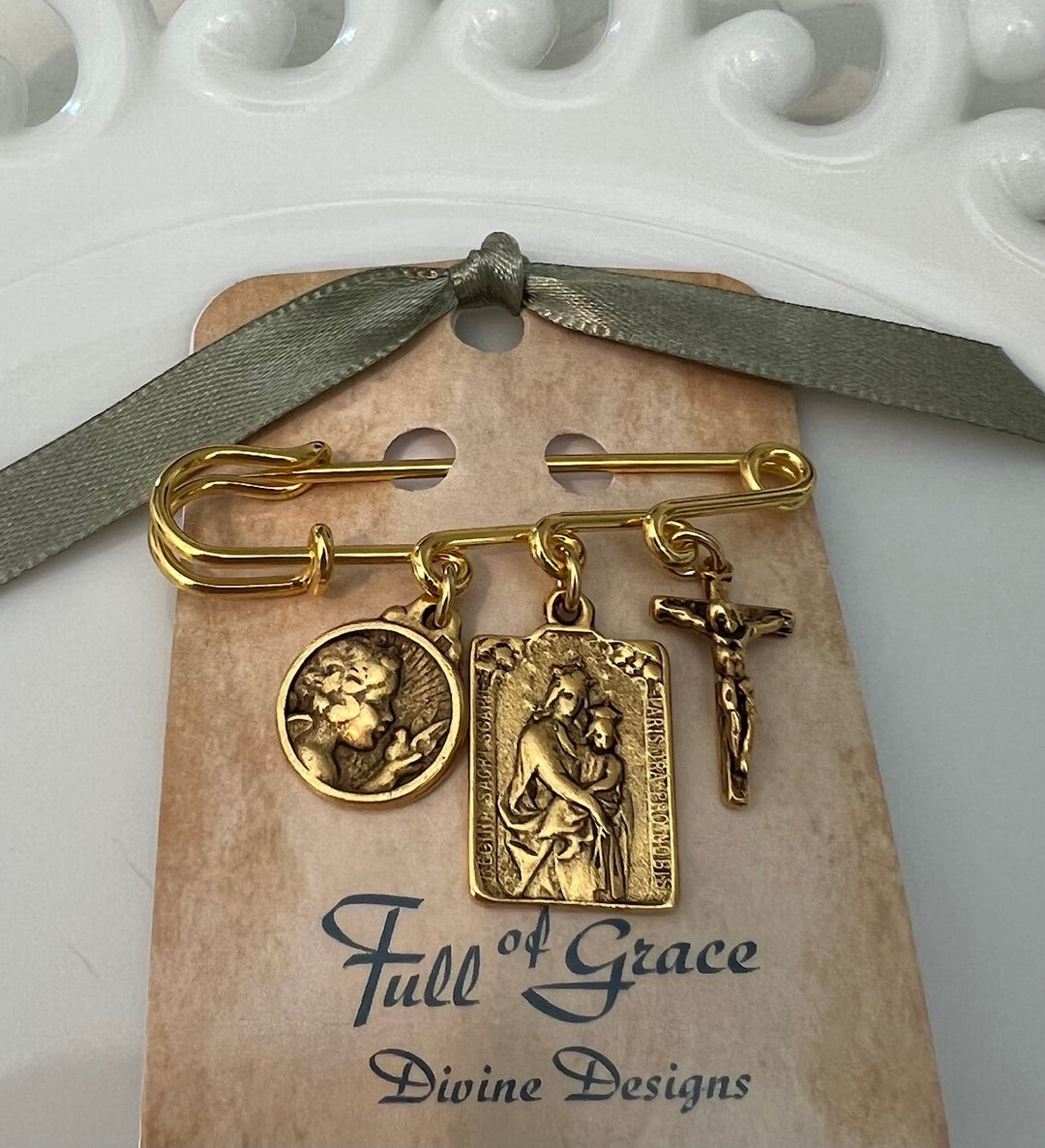 Cradled in Christ Pin - for stroller or car seat