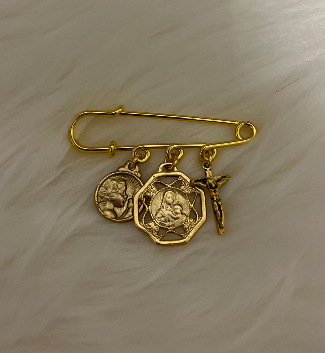 Cradled in Christ Pin - for stroller or car seat