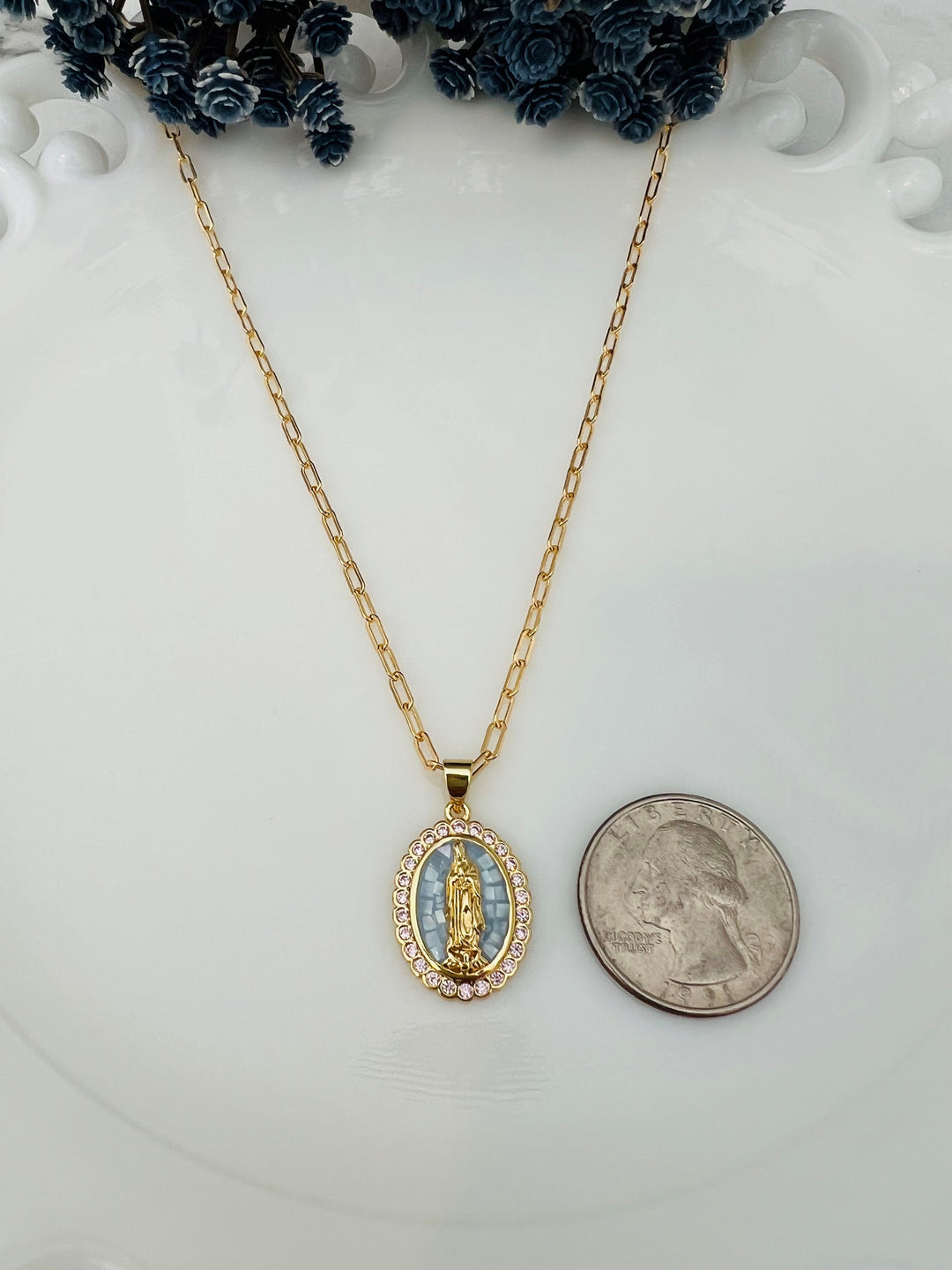 Demi -Etched with Blessed Mary