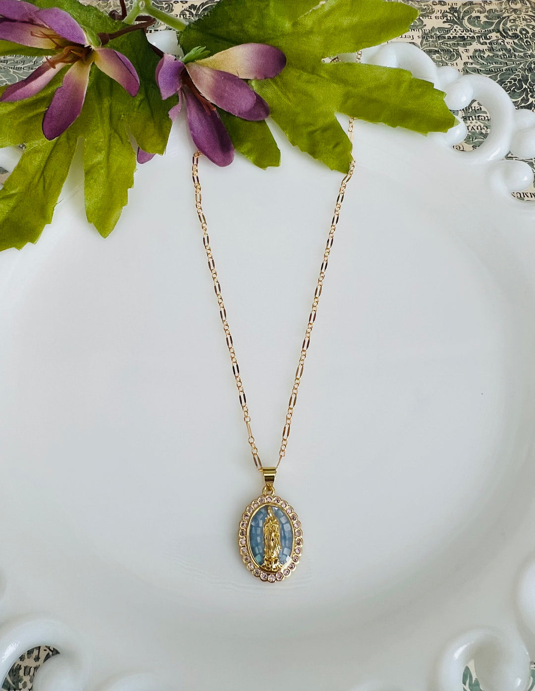 Demi -Etched with Blessed Mary