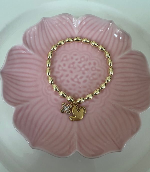 Holy Spirit Dove and Cross Bracelet