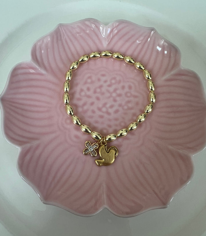 Holy Spirit Dove and Cross Bracelet