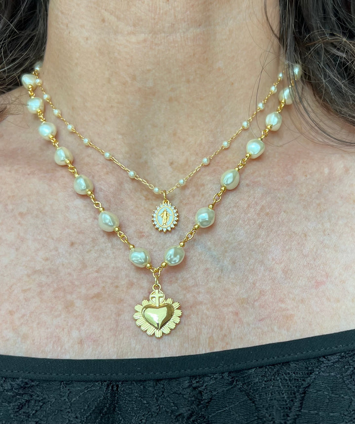 Mia - Sacred Heart and Pearl