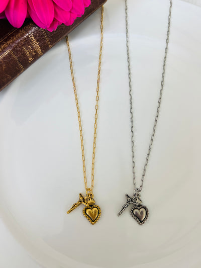 Fern - Redeemed with the Sacred Heart and Crucifix