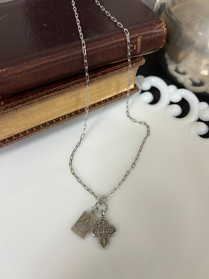 Fiona Silver - 4 way Cross and Scapular