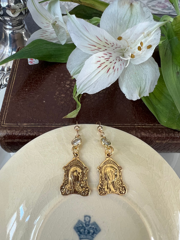 Our Lady of Lourdes Earrings