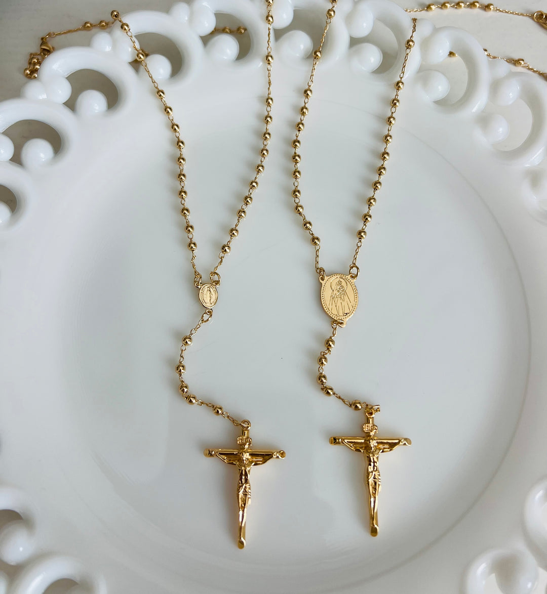 Gold Ball Traditional Rosary