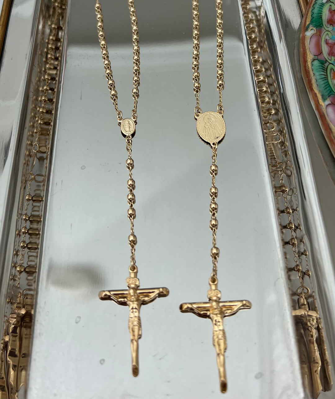 Gold Ball Traditional Rosary