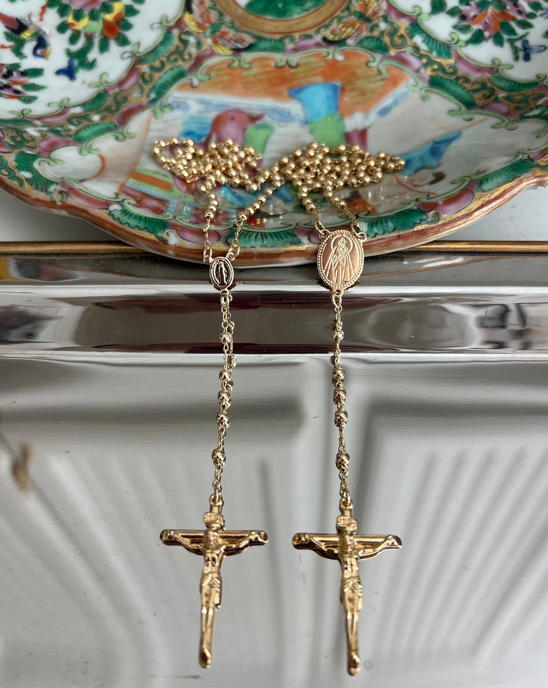 Gold Ball Traditional Rosary