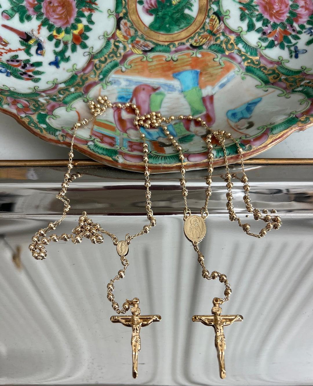 Gold Ball Traditional Rosary