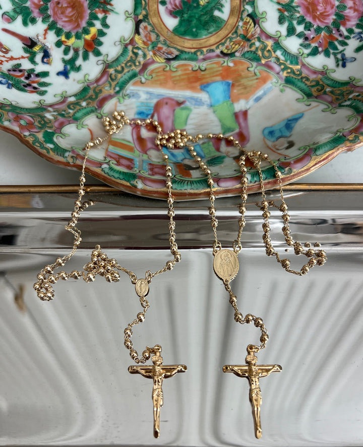 Gold Ball Traditional Rosary