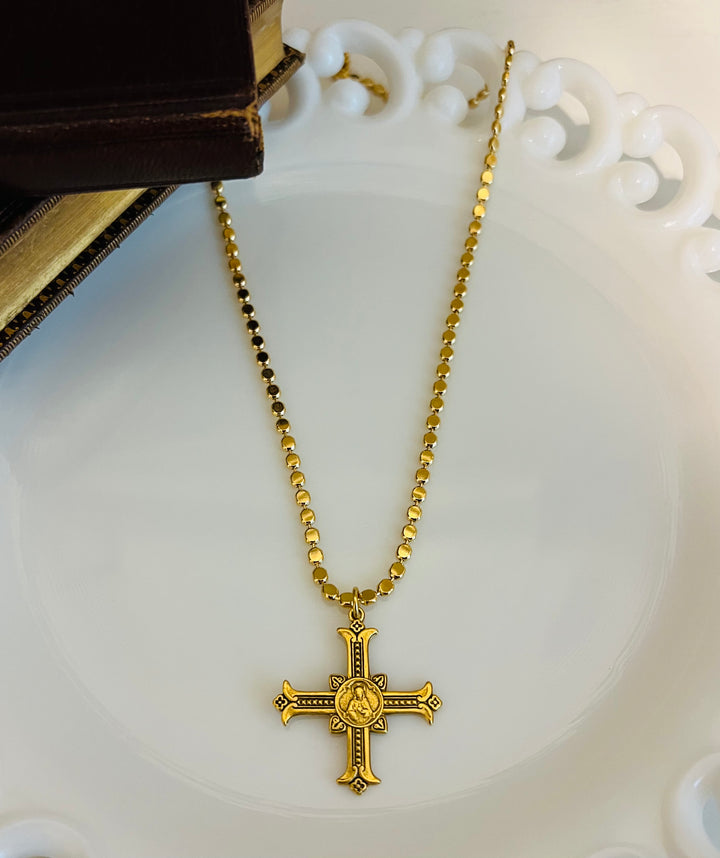 Holly - Sacred Heart Cross