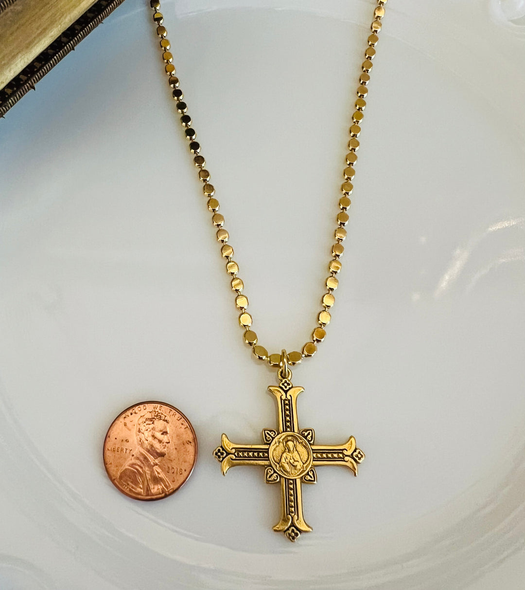 Holly - Sacred Heart Cross