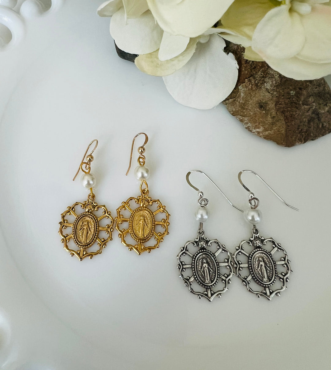 Pearl and Miraculous Earrings