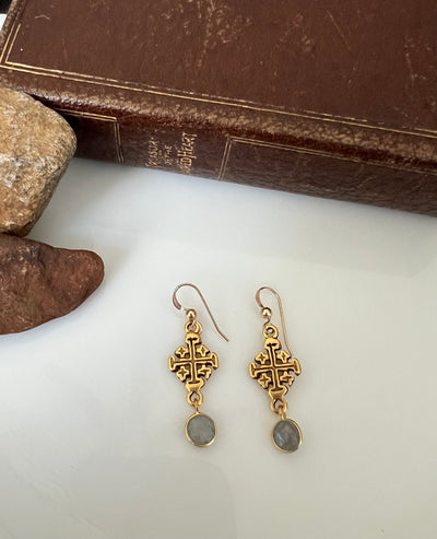 Jerusalem Cross Earrings
