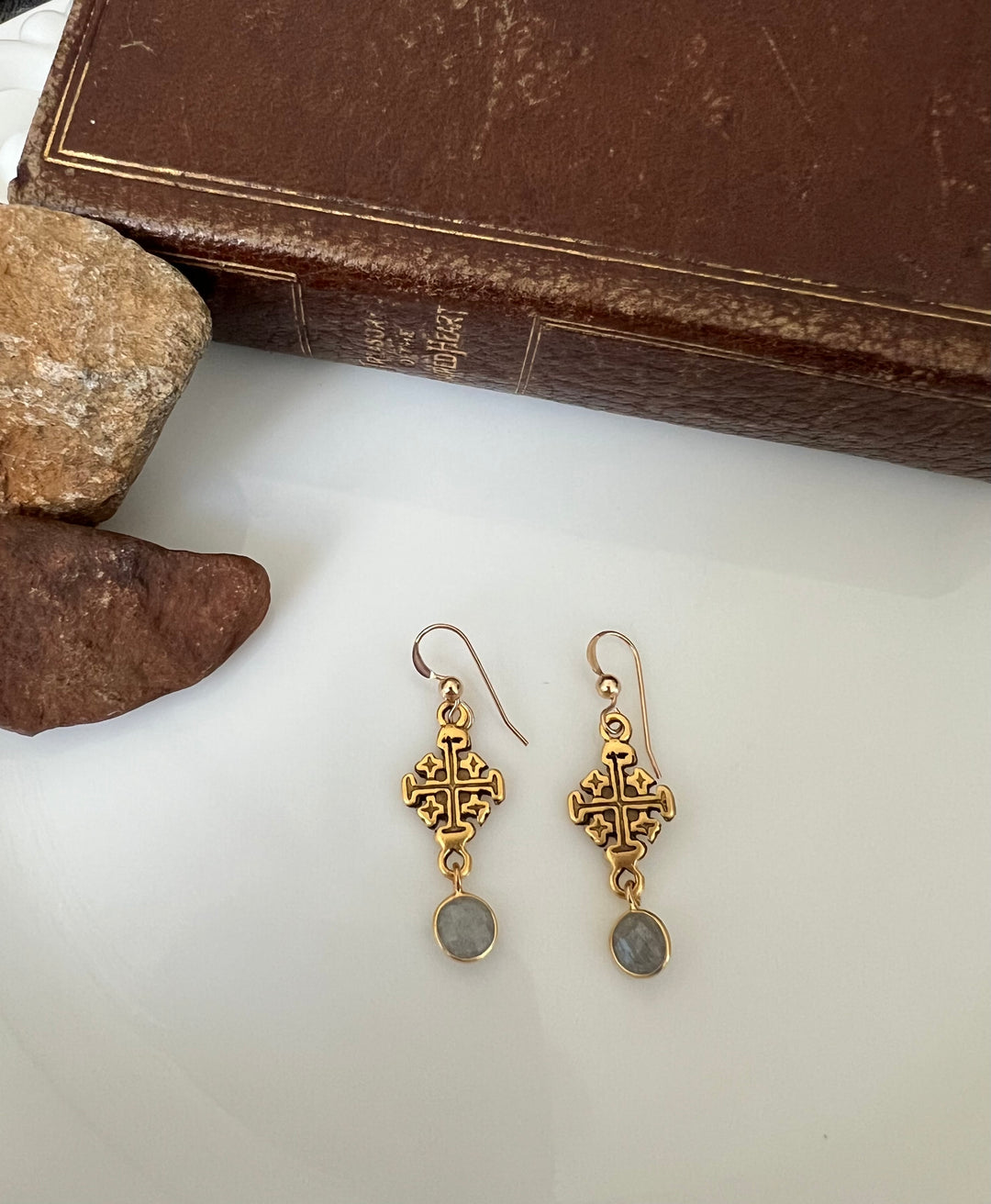 Jerusalem Cross Earrings