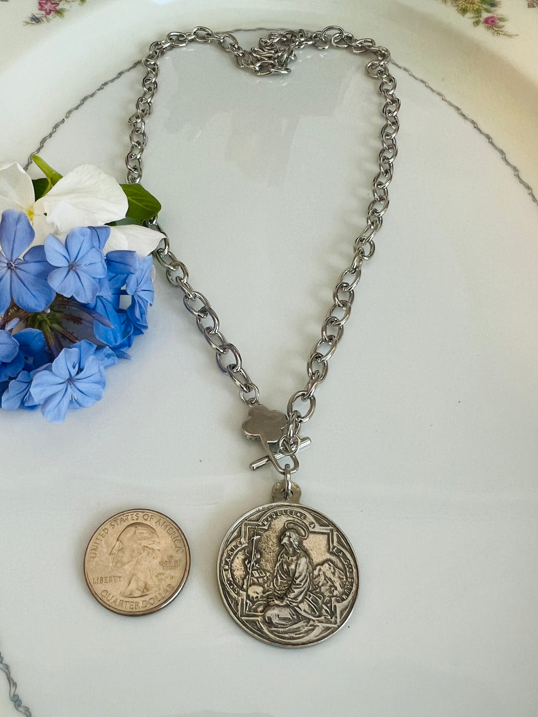 Jettie - silver Two Hearts or Mary Magdalene