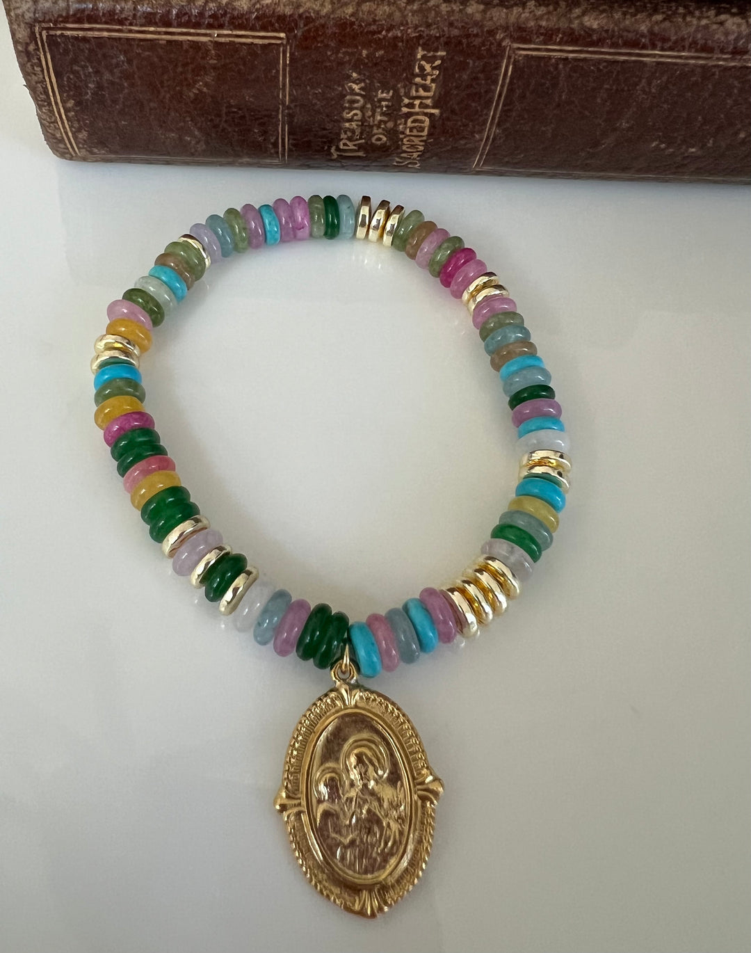 St. Joseph or Sacred Heart in Technicolor Stones