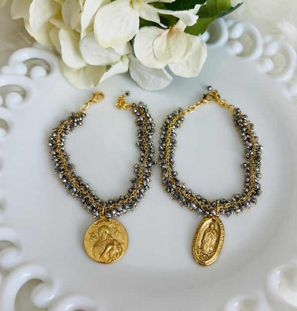 Joyce Bracelet - created with the Marian medals
