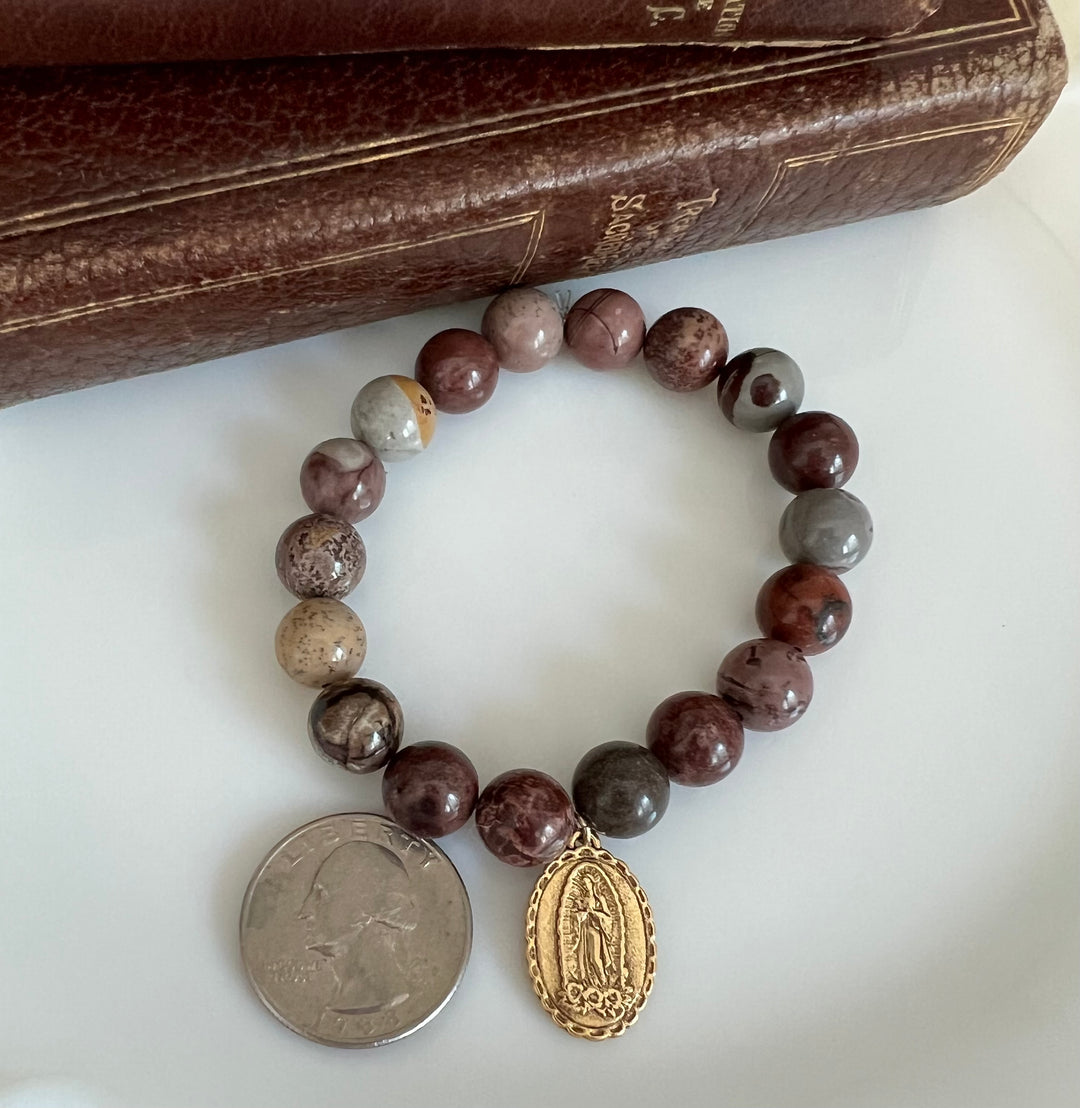 Pope Leo XIV Agate Bracelet
