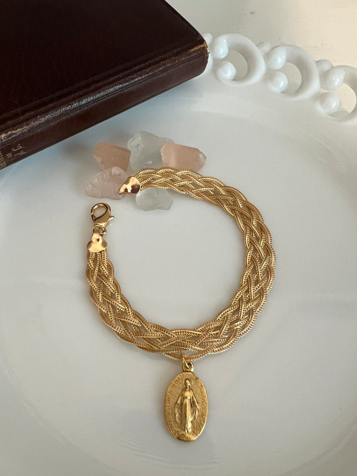 Mary Grace Bracelet -  blessed with the Miraculous Medal