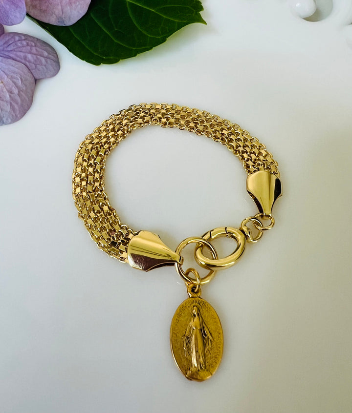 Mary Grace Bracelet -  blessed with the Miraculous Medal