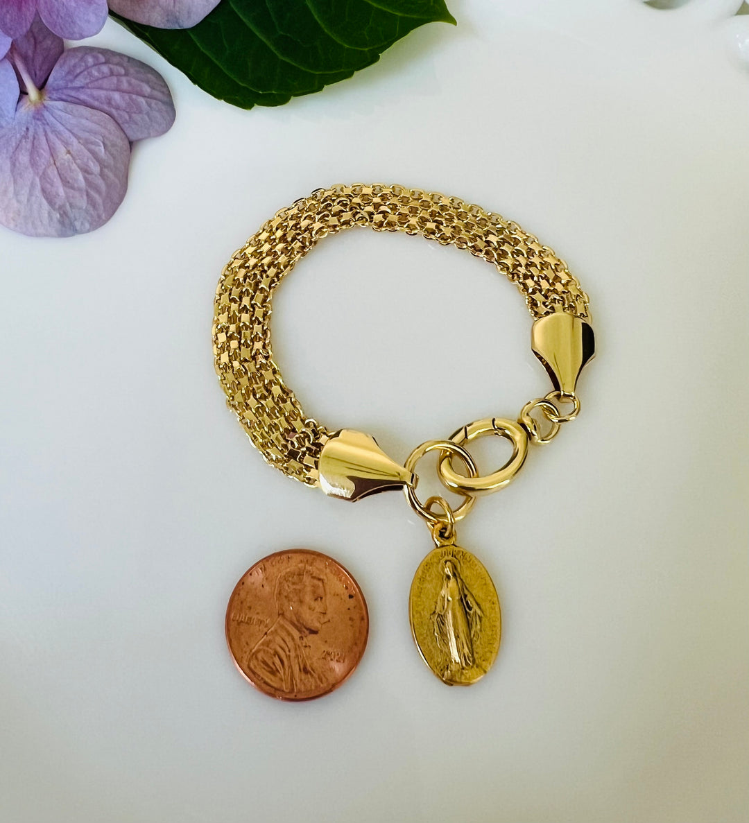 Mary Grace Bracelet -  blessed with the Miraculous Medal