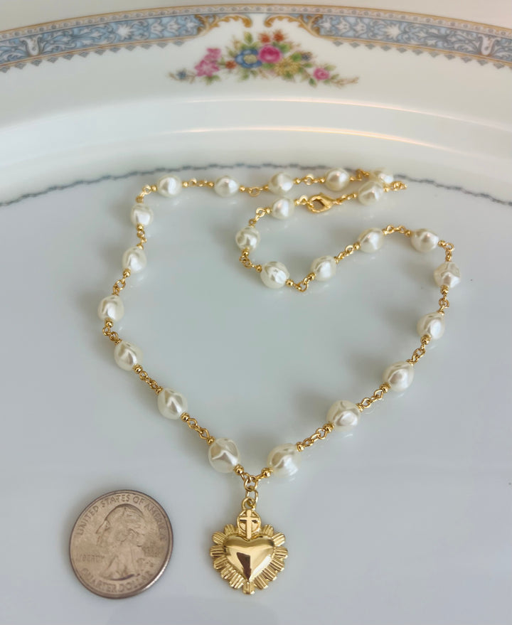 Mia - Sacred Heart and Pearl