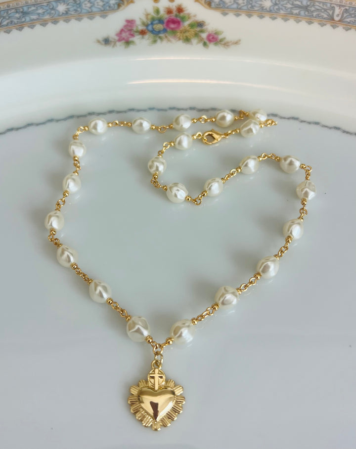 Mia - Sacred Heart and Pearl