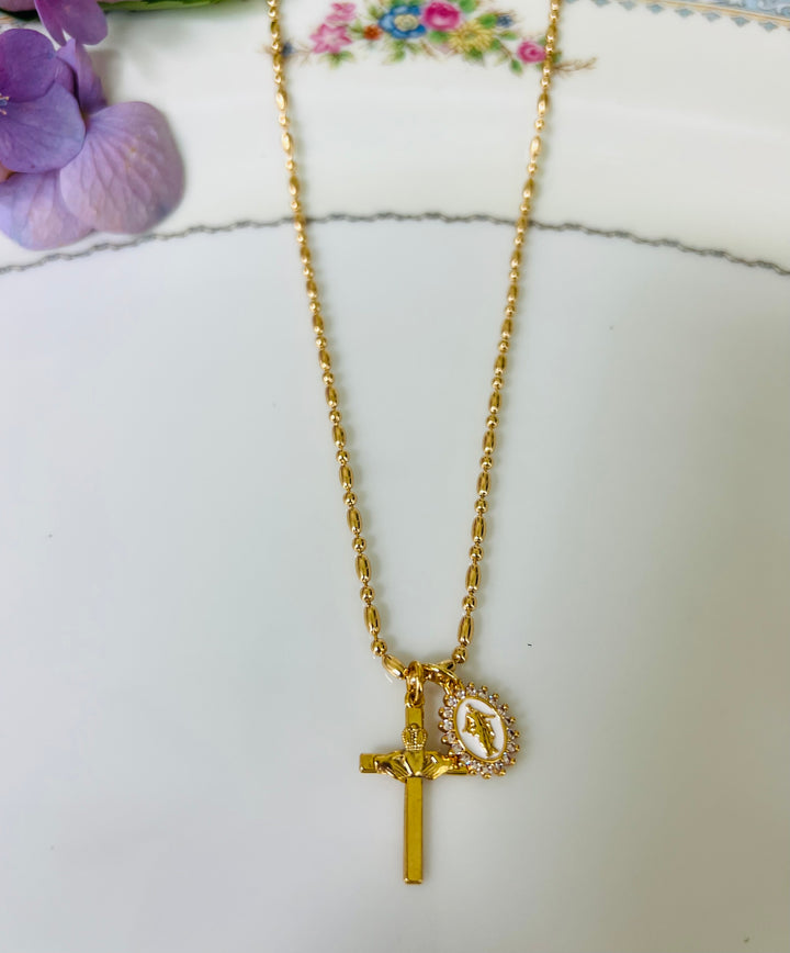Claudia - Claddagh Cross and Jesus