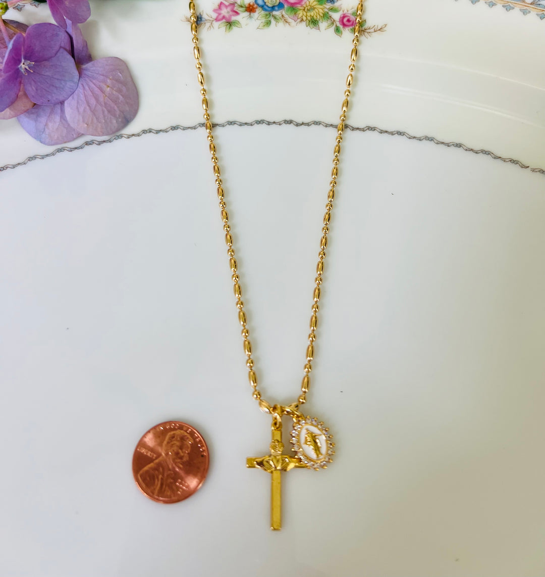 Claudia - Claddagh Cross and Jesus